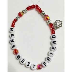 Sabrina Carpenter Beaded Friendship Bracelet - Pink Man’s Best Friend